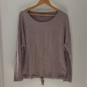 Barefoot Dreams Lavender Knit Sweatshirt